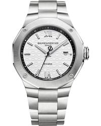 Baume & Mercier - Swiss Automatic Riviera Stainless Steel Bracelet Watch 42mm - Lyst