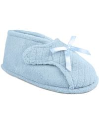 Muk Luks - Micro Chenille Adjustable Bootie Slippers - Lyst