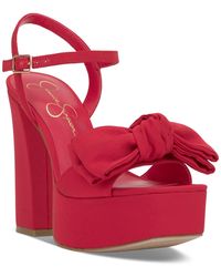 Jessica Simpson - Lollien Bow Platform Sandals - Lyst