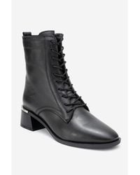 Forever & Always Shoes - Avia Leather Block Heel Boot () - Lyst