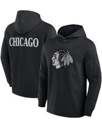 Fanatics - Chicago Hawks Elements Blaze Tri-blend Long Sleeve Hoodie T-shirt - Lyst