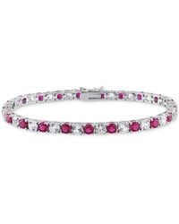 Macy's - Lab Created Gemstone Flex Bracelet - Lyst