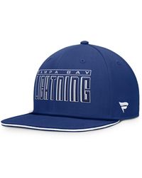 Fanatics - Blue Tampa Bay Lightning Fundamental Gino Stack Snapback Hat - Lyst