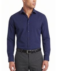 Tom Baine - Slim Fit Performance Solid Button Down Shirt - Lyst