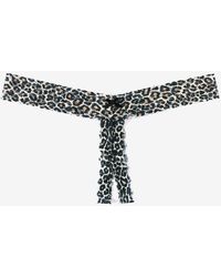 Hanky Panky - Classic Leopard Sig Lace Crotchless Low Rise Thong Plus Size - Lyst