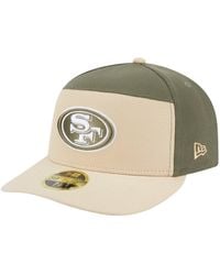 KTZ - Â Light Beige/olive San Francisco 49ers Two-tone Color Pack Split Panel 59fifty Fitted Hat - Lyst
