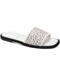 DKNY - Badin Slide Flat Sandals - Lyst