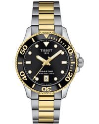 Tissot - Swiss Seastar 1000 Two-tone Stainless Steel Bracelet Watch 36mm - Lyst