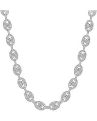 Macy's - Diamond Mariner Puff Link 24" Chain Necklace (15-3/4 Ct. T.w. - Lyst