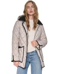 DKNY - Quilted Barn Coat - Lyst