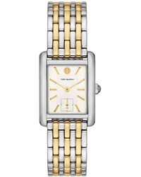 Tory Burch - The Eleanor Three-hand Two-tone Stainless Steel Watch - Lyst
