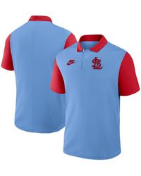Nike - Light Blue/burgundy Philadelphia Phillies Cooperstown Collection Color-block Victory Performance Polo Shirt - Lyst