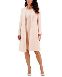 Le Suit - Topper Coat & Sheath Dress, Regular And Petite Sizes - Lyst