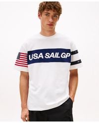Tommy Hilfiger - Tommy X U.s. Sail Gp Team Colour-blocked Relaxed T-shirt - Lyst