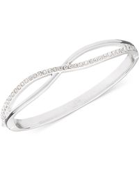 Lyst Anne Klein Charm Bracelet 10 In Gray Anne Klein Gold Tone Crystal Crisscross Bangle Bracelet Lyst