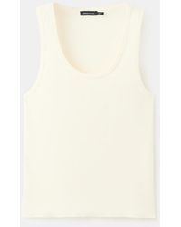 Mango - Wool-blend Knitted Top - Lyst