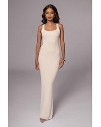 JLUXLABEL - Plus Size Black Moonrise Ribbed Maxi Dress - Lyst