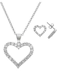 Macy's - 2-pc. Lab Grown White Sapphire (1.5 Ct. T.w. - Lyst