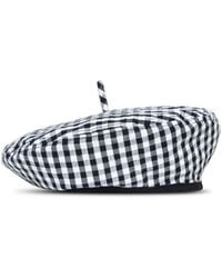 BrunnaCo - Simone Gingham Beret Hat In - Lyst