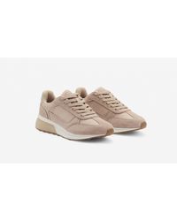 Mango - Leather Mixed Sneakers - Lyst