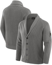 J. Palmer - Minnesota Vikings The Playmaker Cardigan Raglan Sweater - Lyst