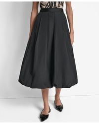 DKNY - Bubble-hem A-line Midi Skirt - Lyst