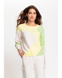 Olsen - Long Sleeve Graphic Knit Pullover - Lyst