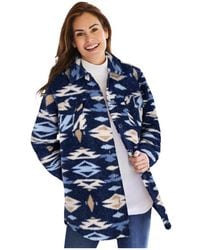 Woman Within - Within Berber Button-front Jacket - Lyst