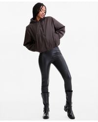 Rains - Lohja Cropped-hooded Bomber Jacket - Lyst