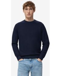 Mango - Microstructured Cotton Knitted Sweater - Lyst