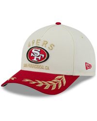KTZ - Cream/scarlet San Francisco 49ers 2025 Nfl Draft 9forty A-frame M-crown Adjustable Hat - Lyst