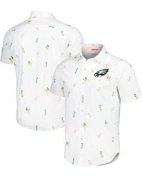 Tommy Bahama - Philadelphia Eagles Nova Wave Flocktail Button-up Shirt - Lyst