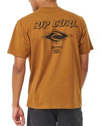 Rip Curl - Fade Out Icon Short Sleeve T-shirt - Lyst