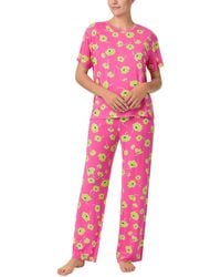 Sanctuary - 2-pc. Knit Jersey Short-sleeve Long Pajama Set - Lyst