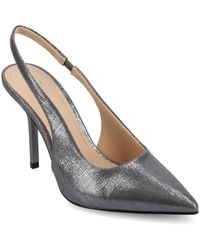 Journee Collection - Elenney Pointed Toe Slingback Pumps - Lyst