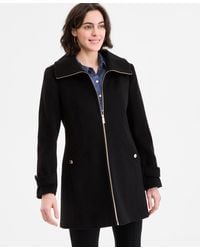 Michael Kors - Michael Collared Zip-front Coat - Lyst