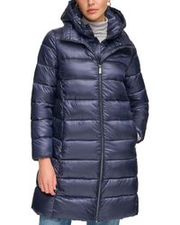 Calvin Klein - Shine Bibbed Hooded Packable Puffer Coat - Lyst