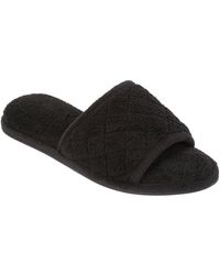 Dearfoams - Microfiber Terry Slide Slipper - Lyst