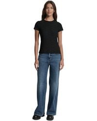 DKNY - Jacquard Logo Crewneck T-shirt - Lyst