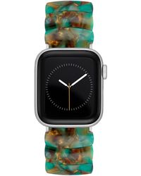 Anne Klein - Green Marbled Acetate Expansion Bracelet Designed For 38/40/41mm Apple Watch - Lyst