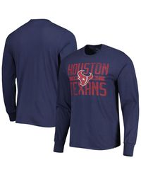 '47 - Distressed Houston Texans Brand Wide Out Franklin Long Sleeve T-shirt - Lyst