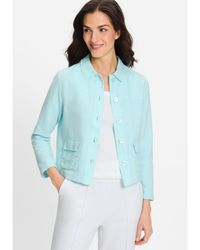 Olsen - Mixed Media Jacket - Lyst