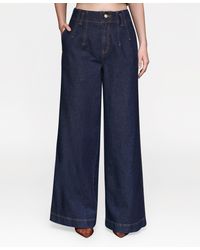 Avec Les Filles - Wide Leg Hollywood Waist Jeans - Lyst