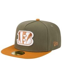 KTZ - Olive/brown Cincinnati Bengals Color Pack A-frame 59fifty Fitted Hat - Lyst