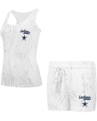 Concepts Sport - Dallas Cowboys Quartz Hacci Knit Tank Top Shorts Sleep Set - Lyst