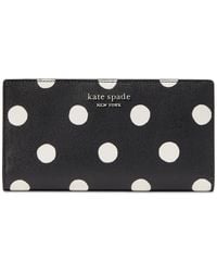 Kate Spade - Morgan Sunshine Dot Printed Pvc Slim Bifold Wallet - Lyst