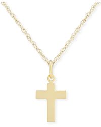 Macy's - Flat Cross Necklace Set - Lyst