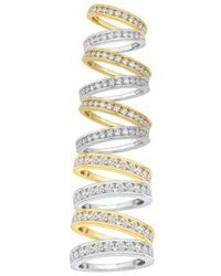 Macy's - Certified Diamond Channel Band In 14k White Gold Or - Lyst