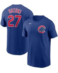 Nike - Seiya Suzuki Chicago Cubs Player Name And Number T-shirt - Lyst