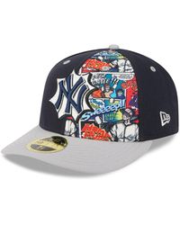 KTZ - Navy/gray New York Yankees 2025 Mlb Diamond Hero Edition Low Profile 59fifty Fitted Hat - Lyst